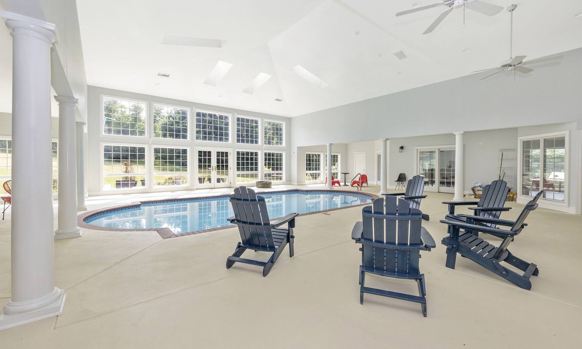 Washington County House | 4BR, 4BA, Amazing Indoor Pool, EV charger, ~10 acres retreat, next to Park