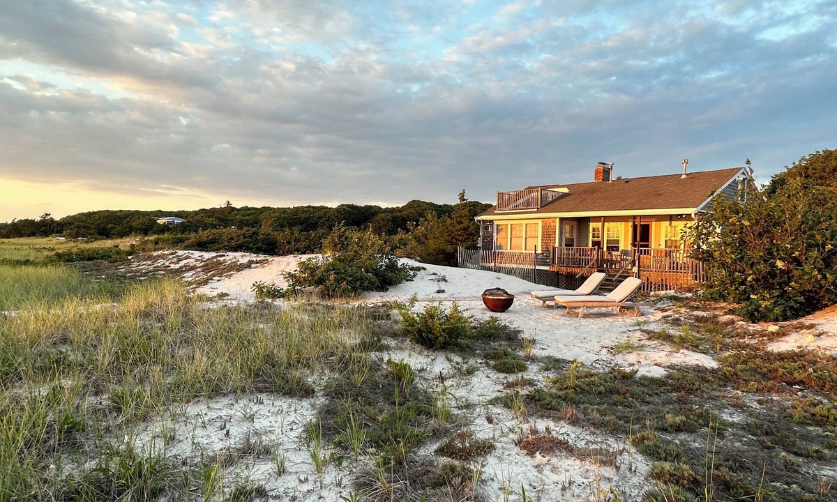 West Falmouth Cottage | A Family or Honeymoon Cottage In The Dunes with 200 feet of Private Beach