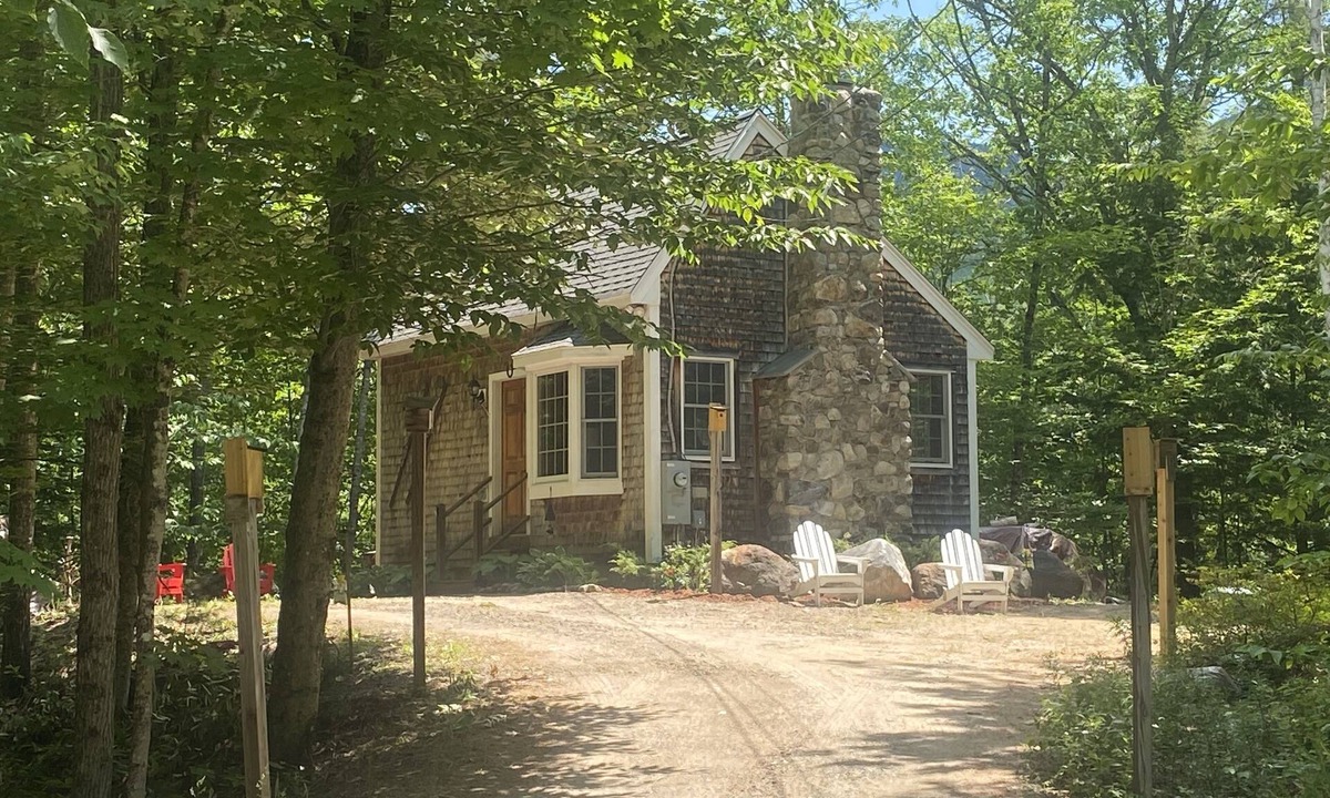 Intervale Cabin | Cozy and Private Cabin on Almost 2 Acres w/Stone Fireplace in White Mountains