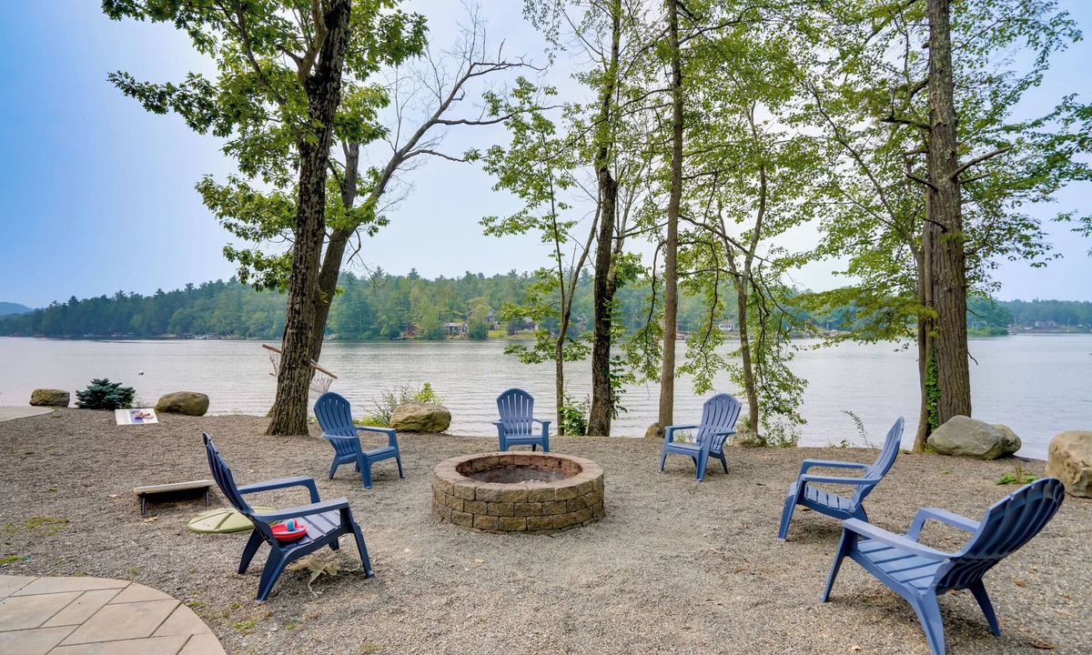 Averill Park House | Fire Pit + Views: Crooked Lake Group Getaway!