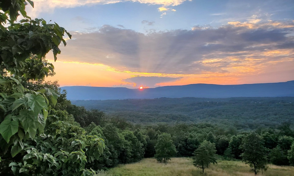 Strasburg Cabin | Great views, hike onsite, work remotely, huge smart TVs & hot-tub