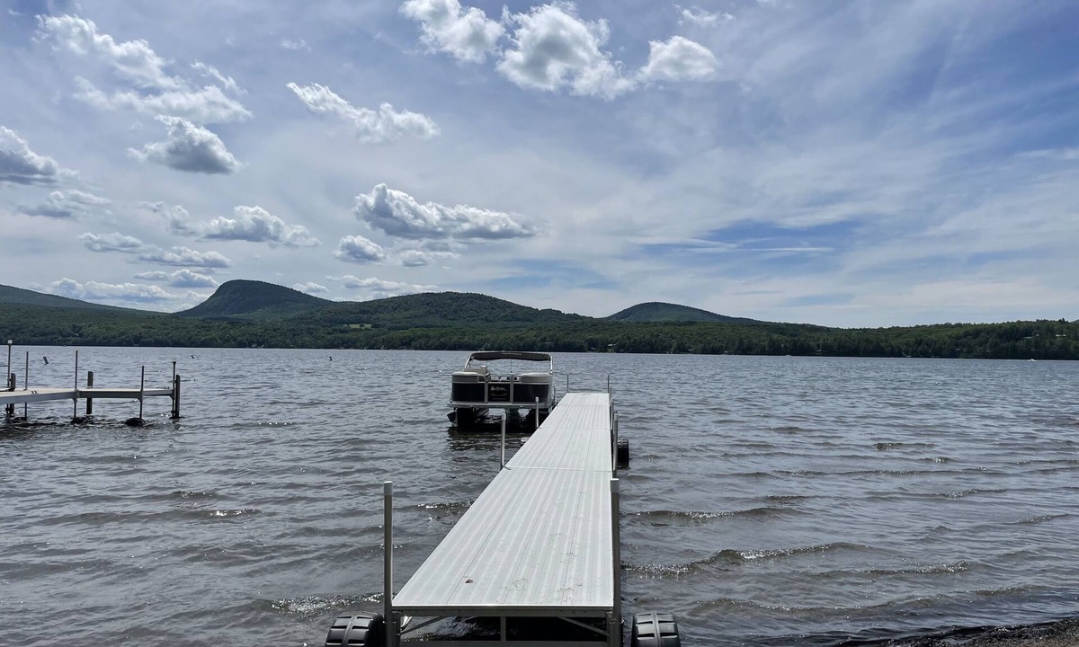Westmore Cabin | Lake Willoughby Views and access. Boat Dock and Beach Wood fired hot tub