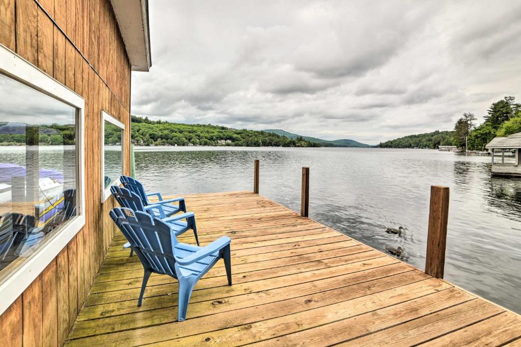 Alton Bay House | Lakefront Alton Bay Retreat with Dock Near Beaches!