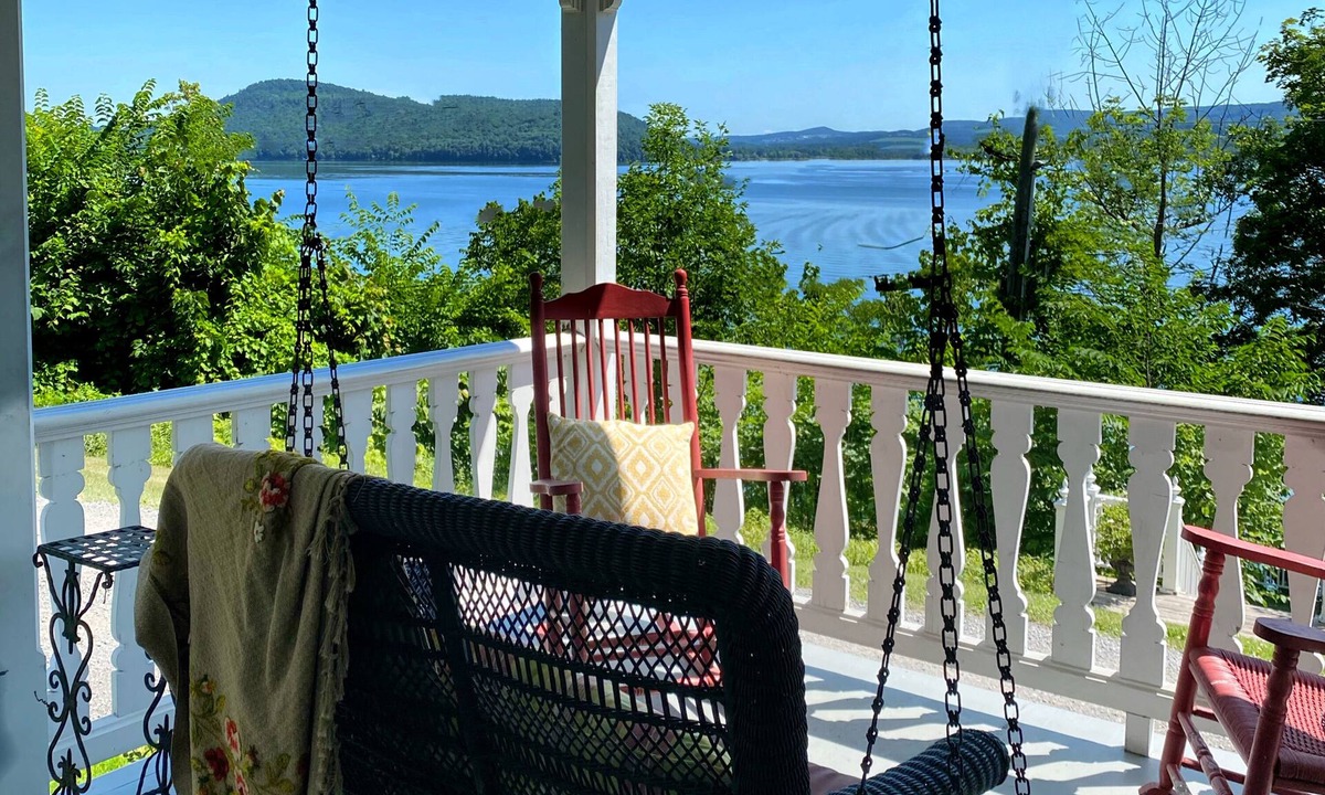 Cooperstown - Otsego Lake House | Luxury lakefront home in Cooperstown with private dock/deck +16' trampoline/raft