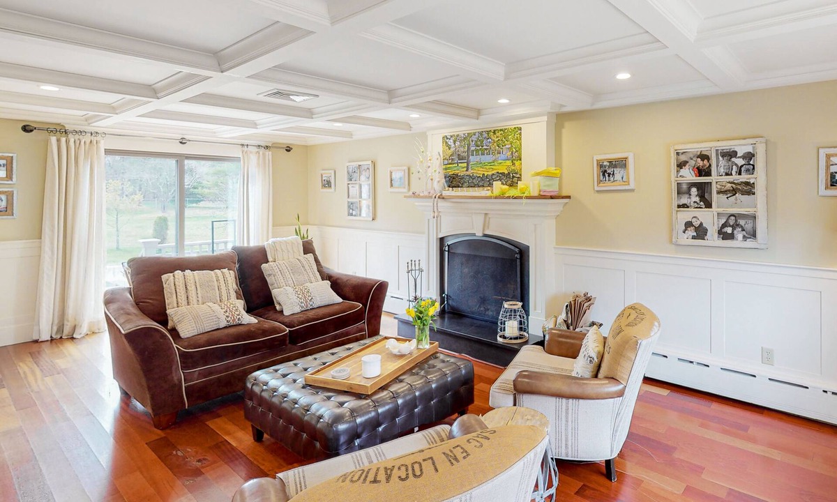 Manchester-by-the-Sea House | Modern colonial with fitness studio, ping-pong, fireplace, deck & firepit