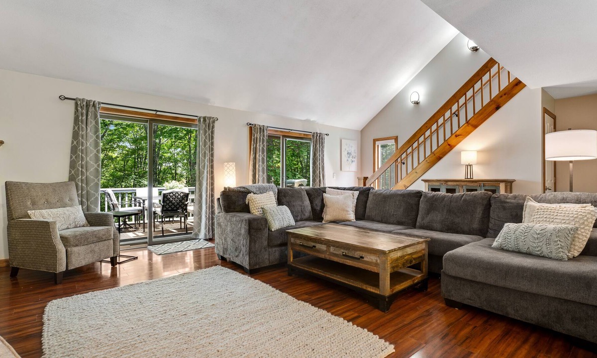 West Hartford House | Spacious dog-friendly home with two decks, fireplace, home office, pools & golf