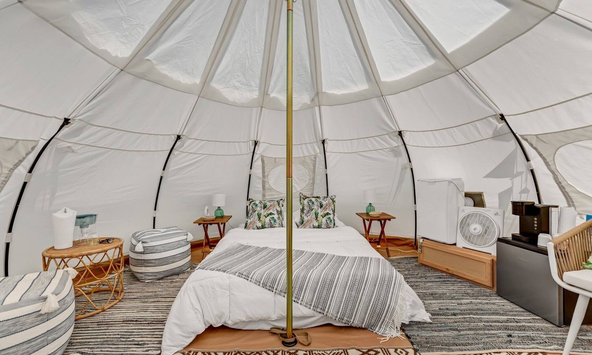 Black Creek RV Rental | Stargazer Tent on Ischua Creek @ Campground Adventures