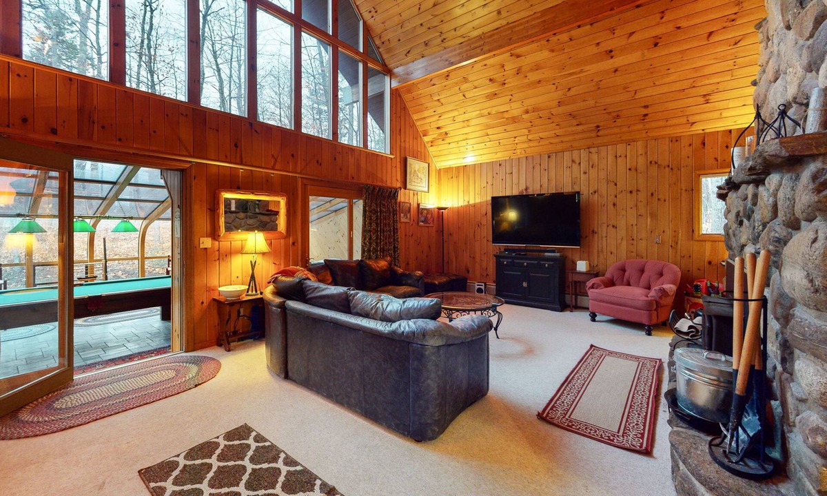 Sunday River Area House | Stunning Ski Lodge with Mountain Views & Epic Game Room - Walk to Resort