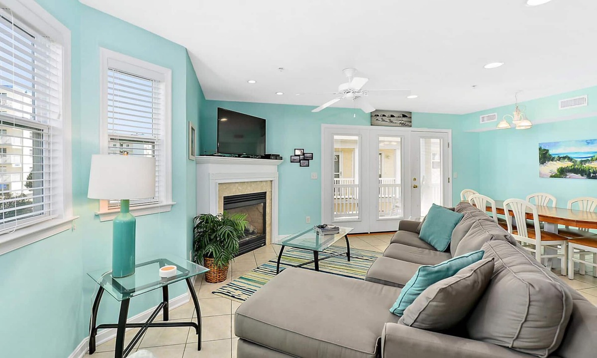 Midtown Ocean City House | Stylish, upscale 3 bedroom condo with a television in every bedroom and living room, free WiFi, and two floors located downtown only a few streets from the boardwalk and only steps to the beach!