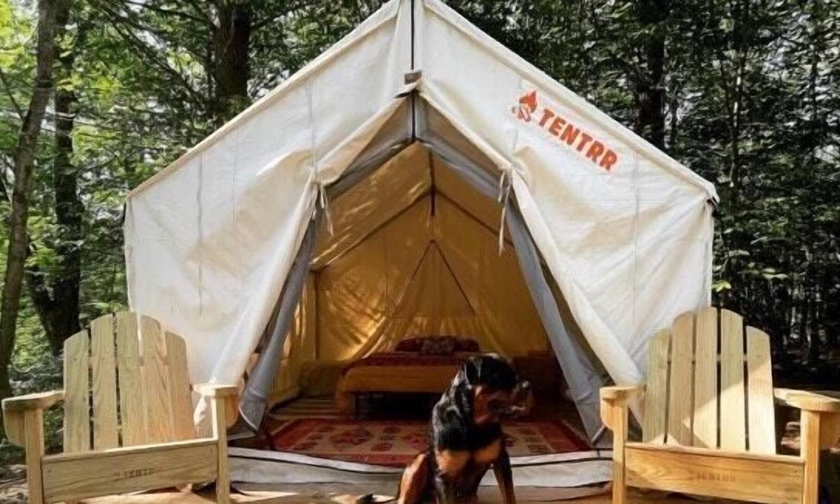 East Baldwin RV Rental | Tentrr Signature Site - Horseshoe River : Brookside