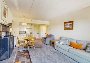 Clean & bright condo with mountain views & modern kitchen - walk to lifts