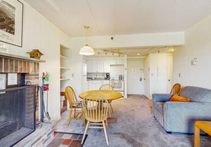 Clean & bright condo with mountain views & modern kitchen - walk to lifts
