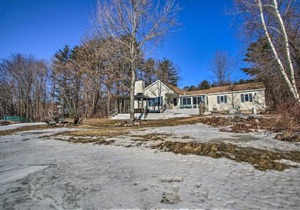 New Hampshire Home with Private Beach, Dock and Rafts!