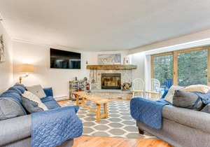 Renovated Ski-InandSki-Out Peru Condo at Bromley Mtn