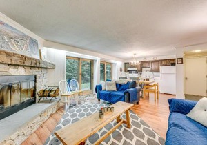 Renovated Ski-InandSki-Out Peru Condo at Bromley Mtn