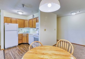 Welcoming condo near the slopes with free WiFi and full kitchen