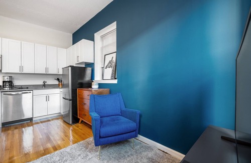 Prudential - St. Botolph Apartment | Connected South End Studio w/W/D near T Stops, by Blueground