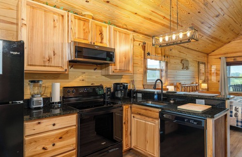 Stanley Cabin | New Romantic LURAY Couples Log Cabin #3 Hot Tub Stone Fireplace Mountain Viewn