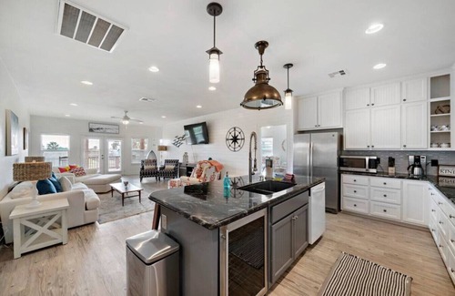 Surfside Beach House | Spacious Home with Game Room, Deck & Bunk Room