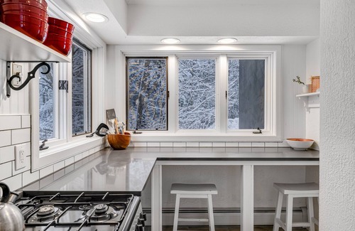 Stowe House | Three-Level House Near Skiing w/Free WiFi, Private Washer/Dryer, Gas Fireplace