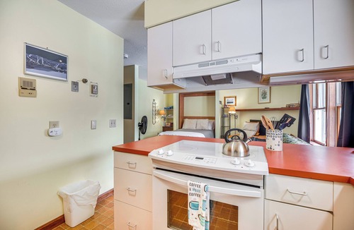 Stowe Area Apartment | ~ 1 Mi to Stowe Slopes: Cozy Studio w/Fireplace