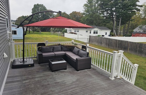 Nashua House | 3 bedroom/1 bathroom. 1700sqft. huge fenced in yard. 85inch tv