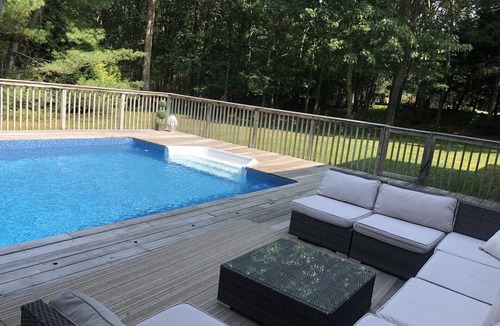 East Quogue House | 4 Bedroom, 2.5 Bath with Heated pool and outdoor shower