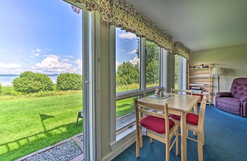 Newport Center Apartment | 4-Season Lakefront Condo Swim, Boat and Ski!