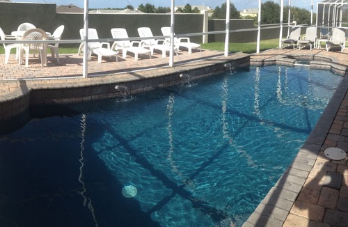 Davenport Villa | 5 bedroom private pool home with spa, BBQ and views of Disney fireworks!