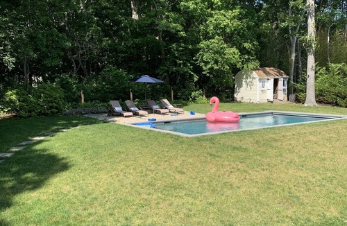 Silver Beach House | 5 minute walk to Crab Creek Beach.nLarge yard and pool for family fun.