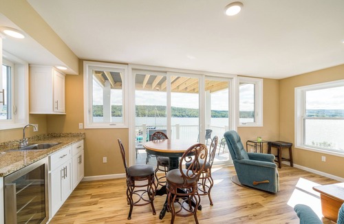 Conesus Apartment | Amazing 180 degree view from the Sunrise Suite on Conesus Lake! Come Enjoy!