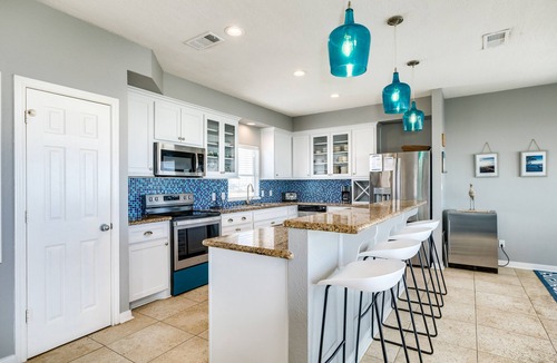 Miramar House | Beachfront w/Gulf Views from Every Bedroom, Large Kitchen/Dining, Fenced Yard