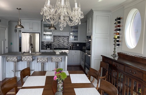 Old Saybrook House | Beautiful waterfront home with private sand beach and amazing views
