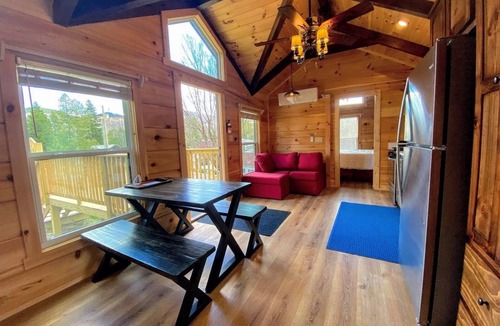 Twin Mountain Cabin | BMV1 Awesome "Tiny Home" A/C, Mountain Views, Minutes to Skiing, Hiking, Attractions, Dog Friendly!