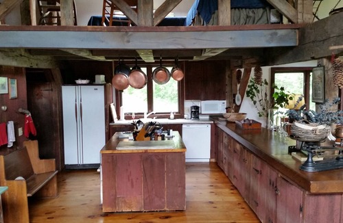 Stratton and Bromley Ski Areas House | By Manchester, VT-Circa 1840 Hand Hewn Barn on private pond close to skiing.