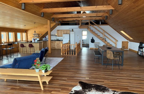 Lancaster House | Charming barn loft - all amenities on 60 acre farm in the White Mountains of NH