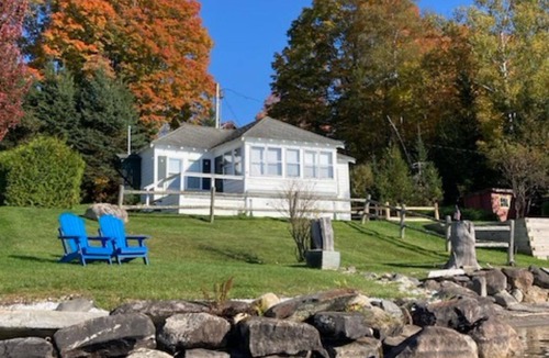 Westmore Cabin | Charming cottage on Lake Willoughby w/sun porch, private deck and dock.