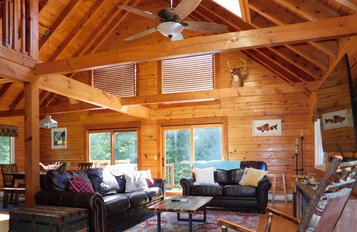 Sweden Cottage | Charming pet friendly (small dogs with review) log home w/plenty of privacy!