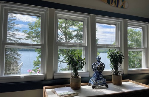 Crystal Beach Cottage | Cozy 2br cottage with firepit, long lake views, lake access and shady/sunny dock
