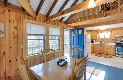 Eddington Cabin | Cozy Chemo Pond Cabin w/Dock & Waterfront Views