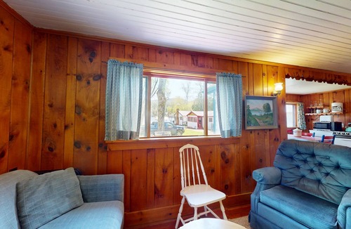 Wells Cottage | Cozy cottage w/waterfront, beach, dock, lake views, playground, kayaks, and A/C