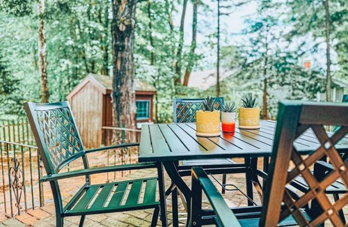 Cranmore Birches Cabin | Cozy dog friendly cabin moments from Cranmore/NOCO