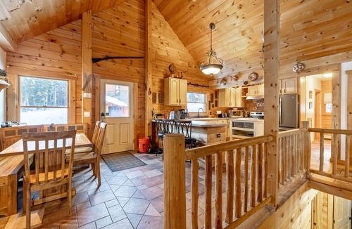 Montgomery Center Ski Chalet | Cozy Vermont Log Cabin Chalet Only Minutes from Jay Peak