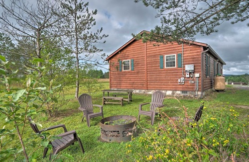 Benezette Cabin | Deck, Hot Tub, Fire Pit: Rustic Cabin in Benezette