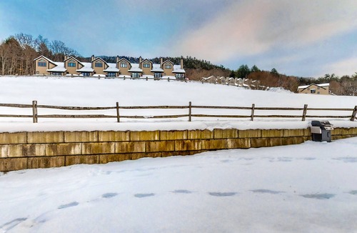 Brownsville Condo | Dog-friendly, 2-story condo at the base of Ascutney with fireplace & balcony