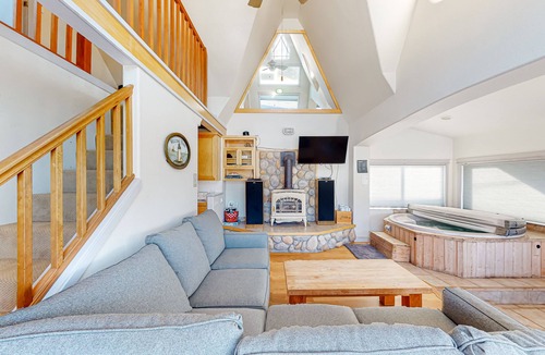 Depoe Bay House | Dog-friendly home with ocean views, deck & private hot tub - near downtown