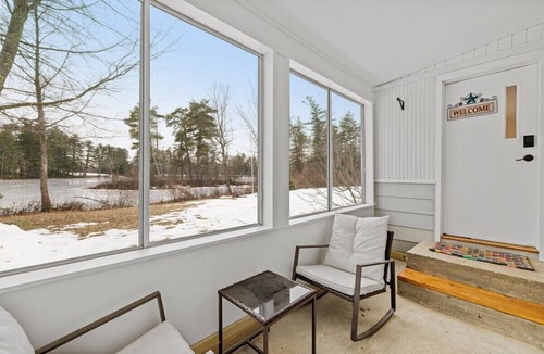 New Durham House | Edgewater Escape · Secluded Wooded Waterfront Home Near Lake Winn.