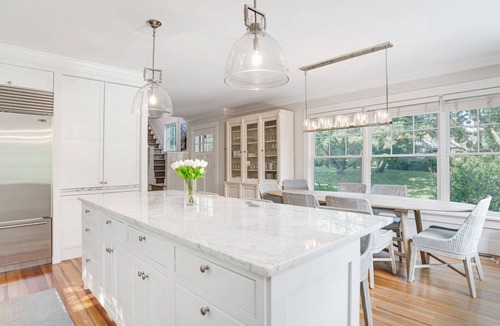 Water Mill House | Elegant Coastal Escape with Expansive Yard, Heated Pool, and Outdoor.