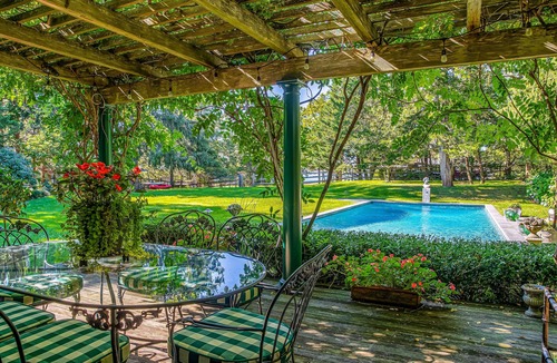 North Sea House | Elegant estate with beach access, pool, kayaks, & fireplace