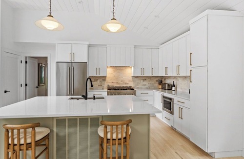 Cutchogue House | Elevated North Fork Escape with Chic Interiors and Private Poolside Oasis -.